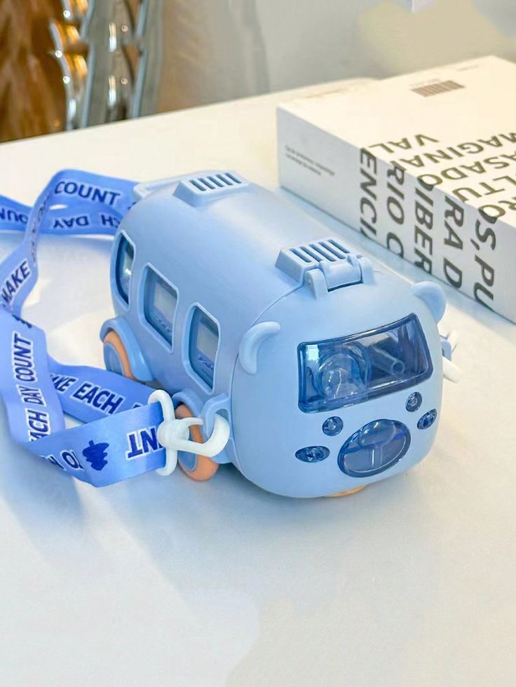 Bus Shape School Water Bottle With Strap 500